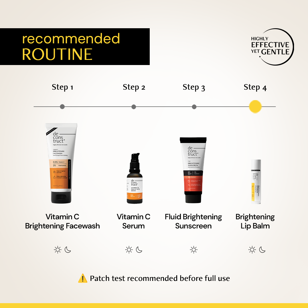 Deconstruct Brightening Lip Balm With SPF - 1% Vitamin C + 0.1% Resorcinol