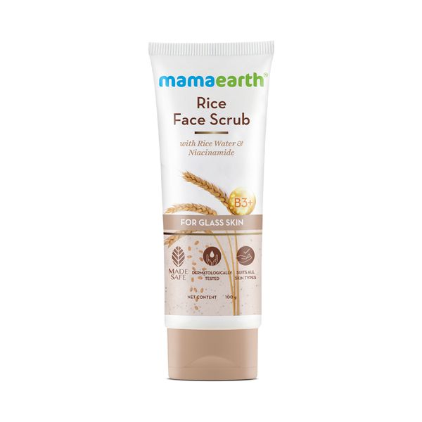 Mamaearth Rice Face Scrub With Rice Water & Niacinamide for Glass Skin - 100 g