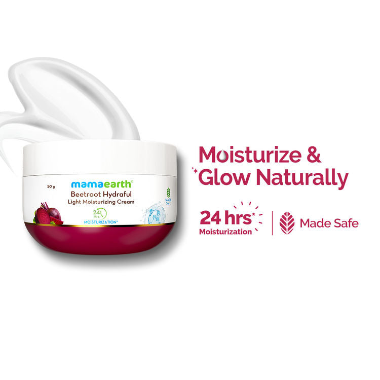 Mamaearth Beetroot Hydraful Light Moisturizing Cream (50g)
