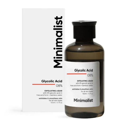Minimalist 8% Glycolic Acid Toner For Exfoliates Smoothes Skin
(150ml)