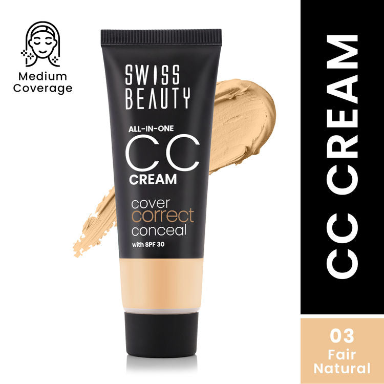 Swiss Beauty All-In-One CC Cream (03 Fair Natural)