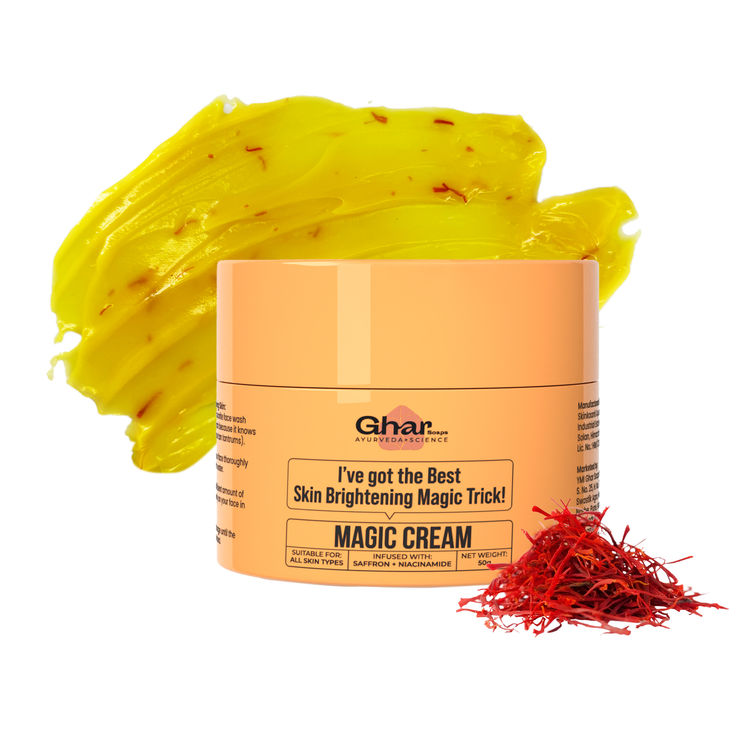 Ghar Soaps Magic moisturizing Cream | For reducing tan and providing moisture | For all skin types (50g)