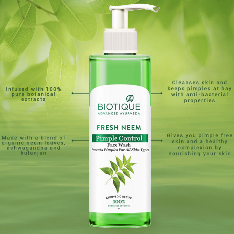 Biotique Fresh Neem Pimple Control Face Wash (200ml)
