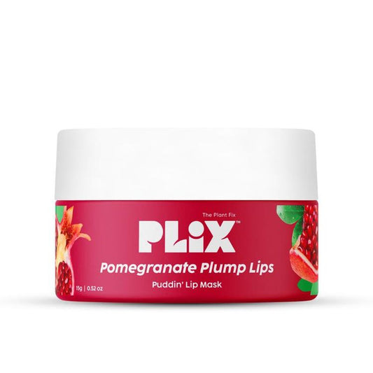 Plix Pomegranate Plump Lips Puddin’ Mask for Dry Lips With Chiuri Butter + Vit C, Lightens Dark Lips
(15 g)