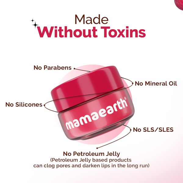 Mamaearth Beetroot Moisture Therapy Lip Balm with Beetroot & Hyaluronic Acid for Dry & Chapped Lips- 15 g