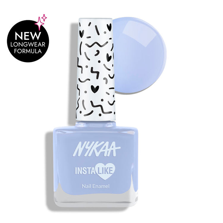 Nykaa InstaLike Long Lasting Nail Enamel - Blue Boomerang 359 (9ml)