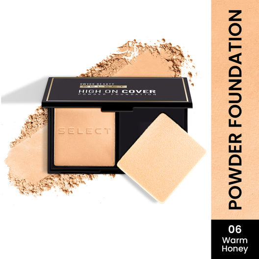 Swiss Beauty Select High On Cover Powder Foundation (06 Warm Honey)