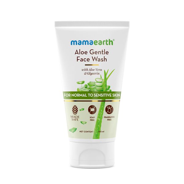 Mamaearth Aloe Vera Face Wash With Aloe Vera & Ashwagandha For A Youthful Glow (150ml)