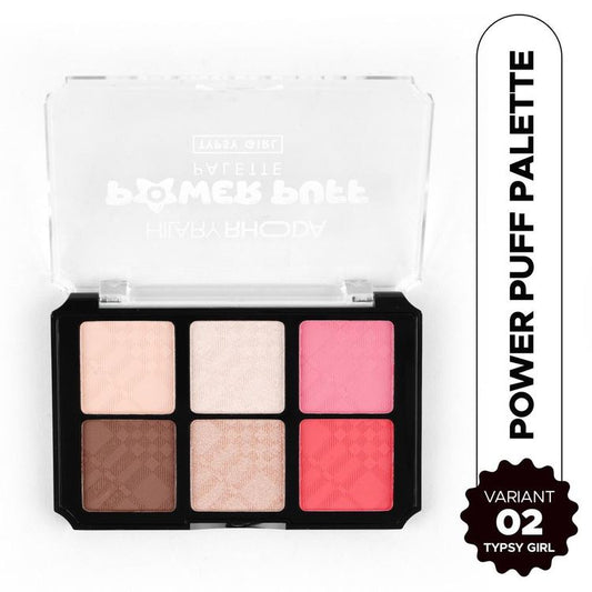 Hilary Rhoda Power Puff Makeup Palette - Typsy Girl - 02 (12g)