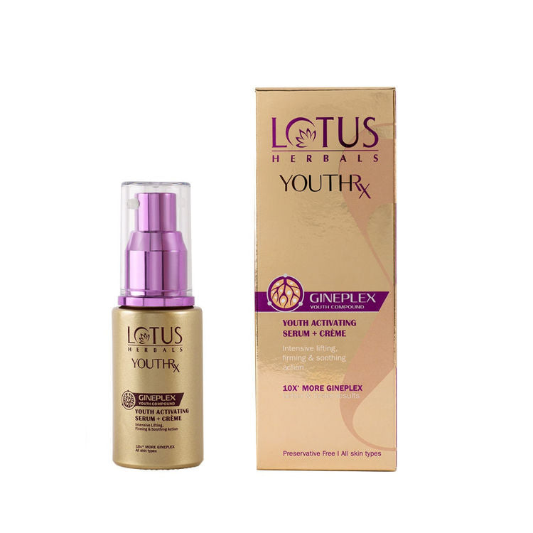 Lotus Herbals YouthRx GinePlex Youth Activating Serum + Creme
(30ml)