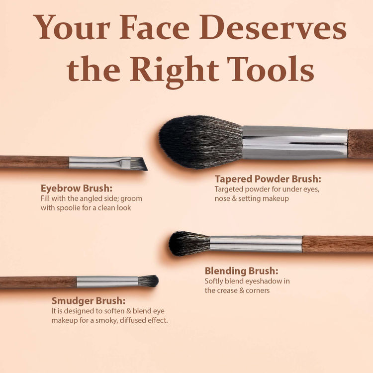 Colors Queen Blend & Buff Makeup Brush Set (8pcs)
