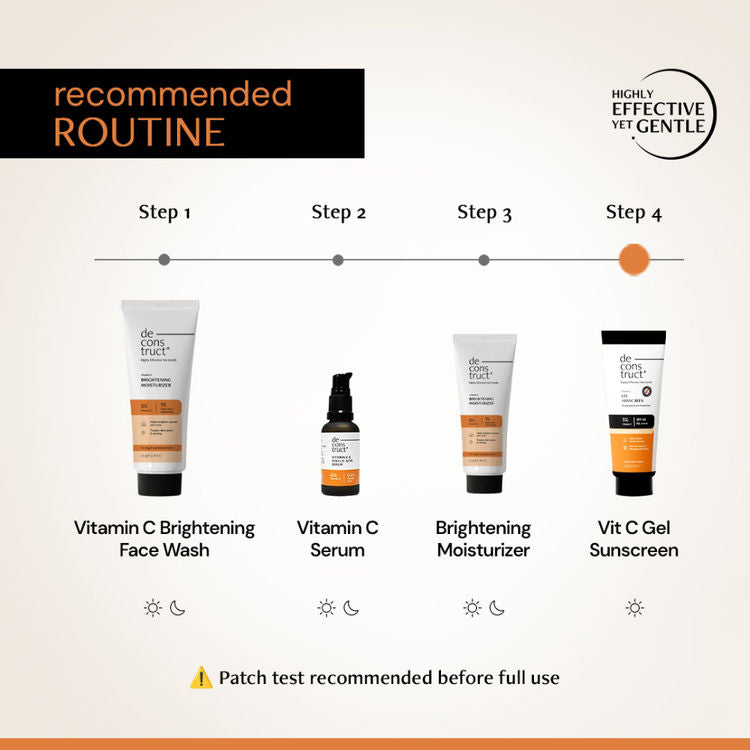 Deconstruct 5% Vitamin C Gel Sunscreen In Vivo Tested SPF 50 PA+++
(50g)
