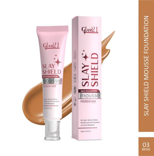 GLAM21 Slay Shield Mousse Foundation (03 Beige)