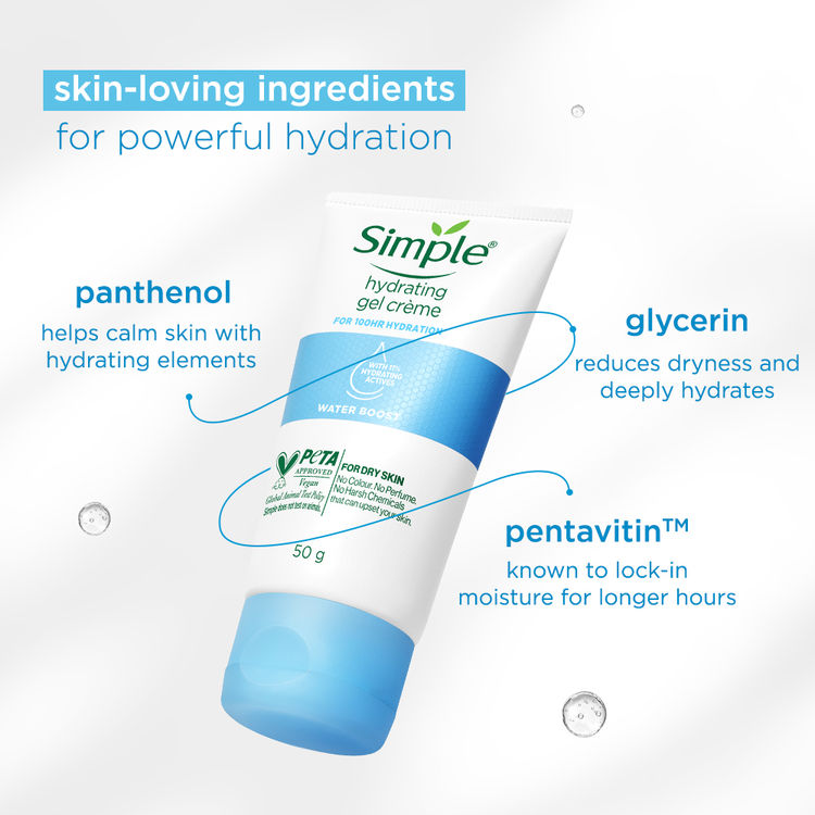 SimpleWater Boost Hydrating Gel Creme 100 HR Hydration (50 g)