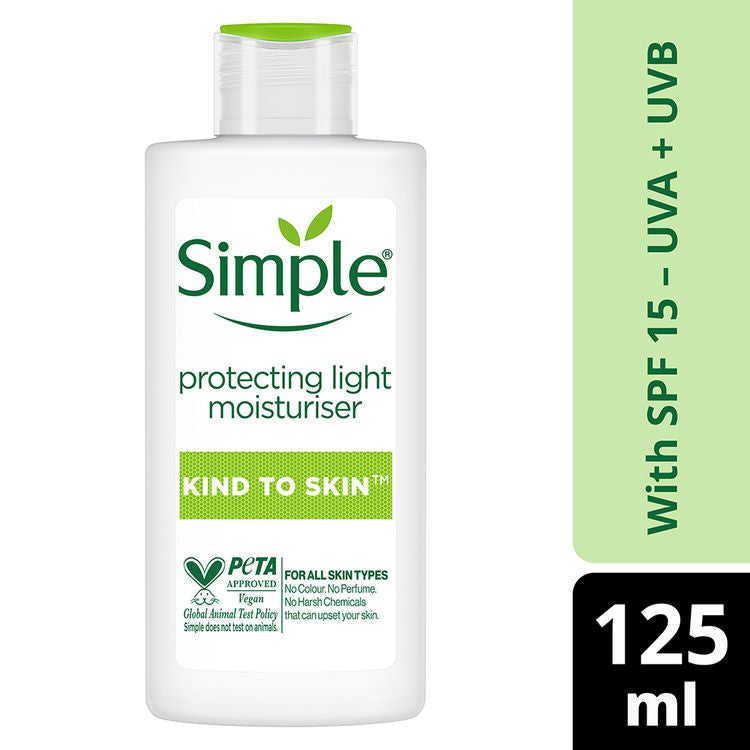 Simple Kind to Skin Protecting Light Moisturizer SPF UVA + UVB
(125ml)