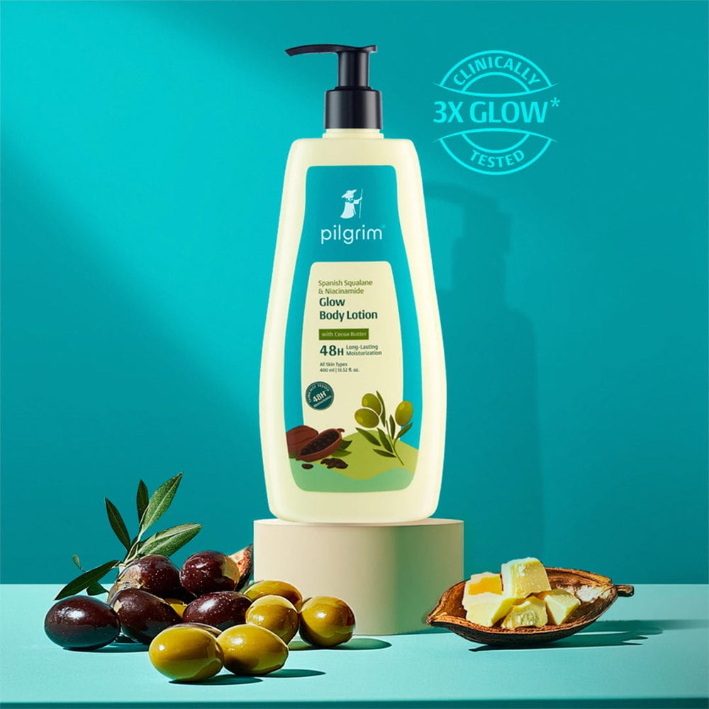 Pilgrim Spanish Squalane & Niacinamide Glow Body Lotion
Experience Glowing Smooth Skin
