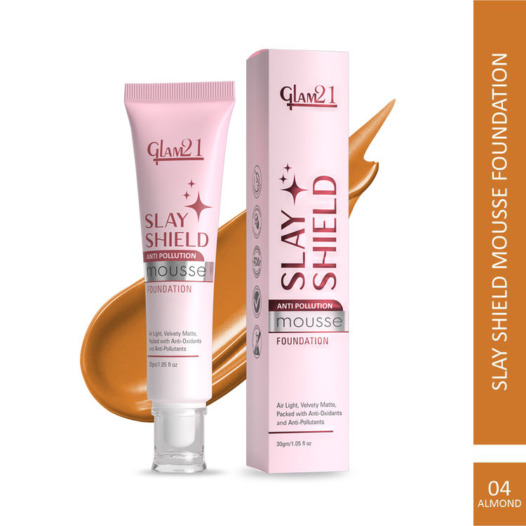 GLAM21 Slay Shield Mousse Foundation (04 Almond)