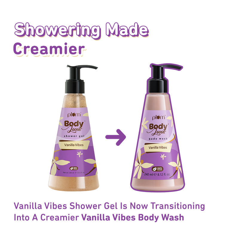 Plum Vanilla Vibes Body Wash (240ml)
