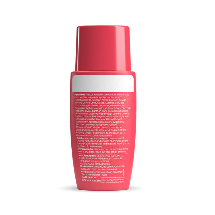 Plix Watermelon Tint Twist Color-Adapting Sunscreen - Light Golden Glow
(50ml)