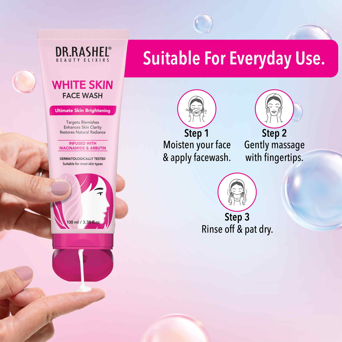 Dr Rashel White Skin Face Wash 50ml