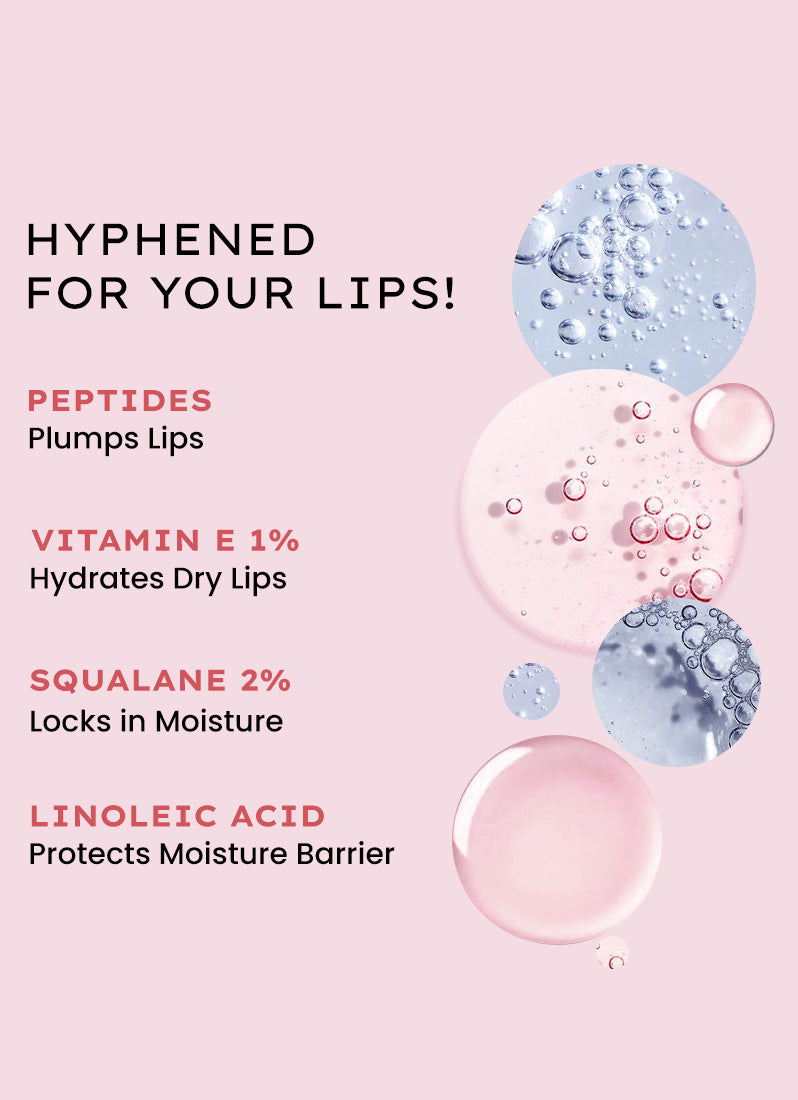 Hyphen Vip hazel lip balm with 1% vit e, 2% squalane & peptides - 10g