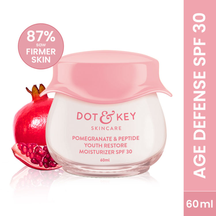 Dot & Key Pomegranate + Peptide Youth Restore Moisturizer SPF 30, With Ceramide (60ml)