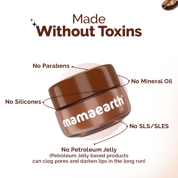 Mamaearth Cocoa Moisture Therapy Lip Balm with Cocoa Butter & Coffee for Dry & Chapped Lips 15 g