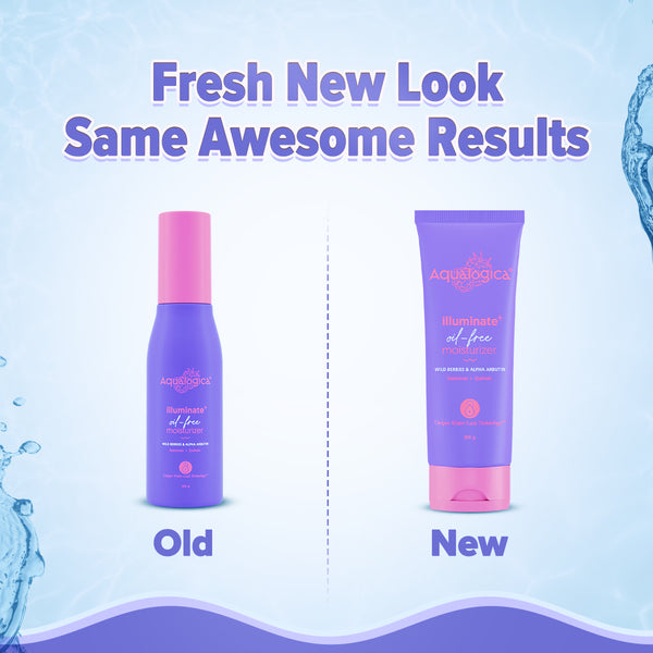 Aqualogica Illuminate+ Oil Free Moisturizer with Wild Berries & Alpha Arbutin for Luminous Glow - 100g