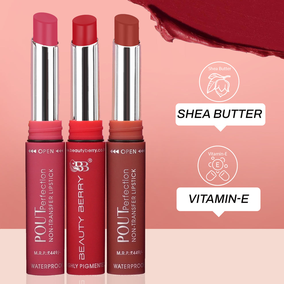 Beauty Berry Pout Perfection Non Transfer Lipstick (13 CALL ME)