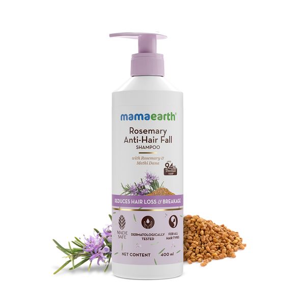 Rosemary Anti-Hair Fall Shampoo with Rosemary & Methi Dana for Reducing Hair Loss & Breakage - 400 ml