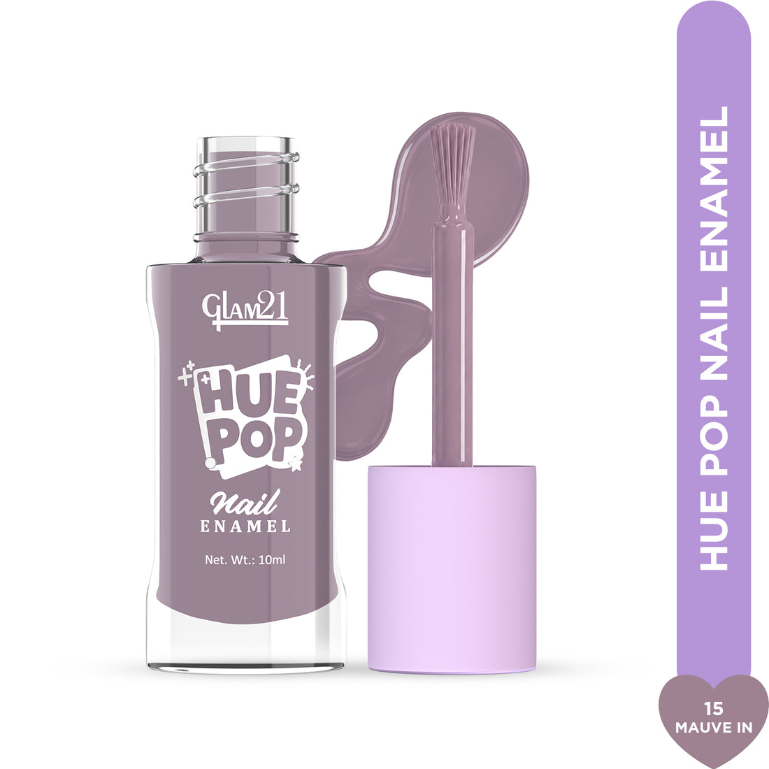 Glam21 Hue Pop Nail Paint / 15 Mauve In