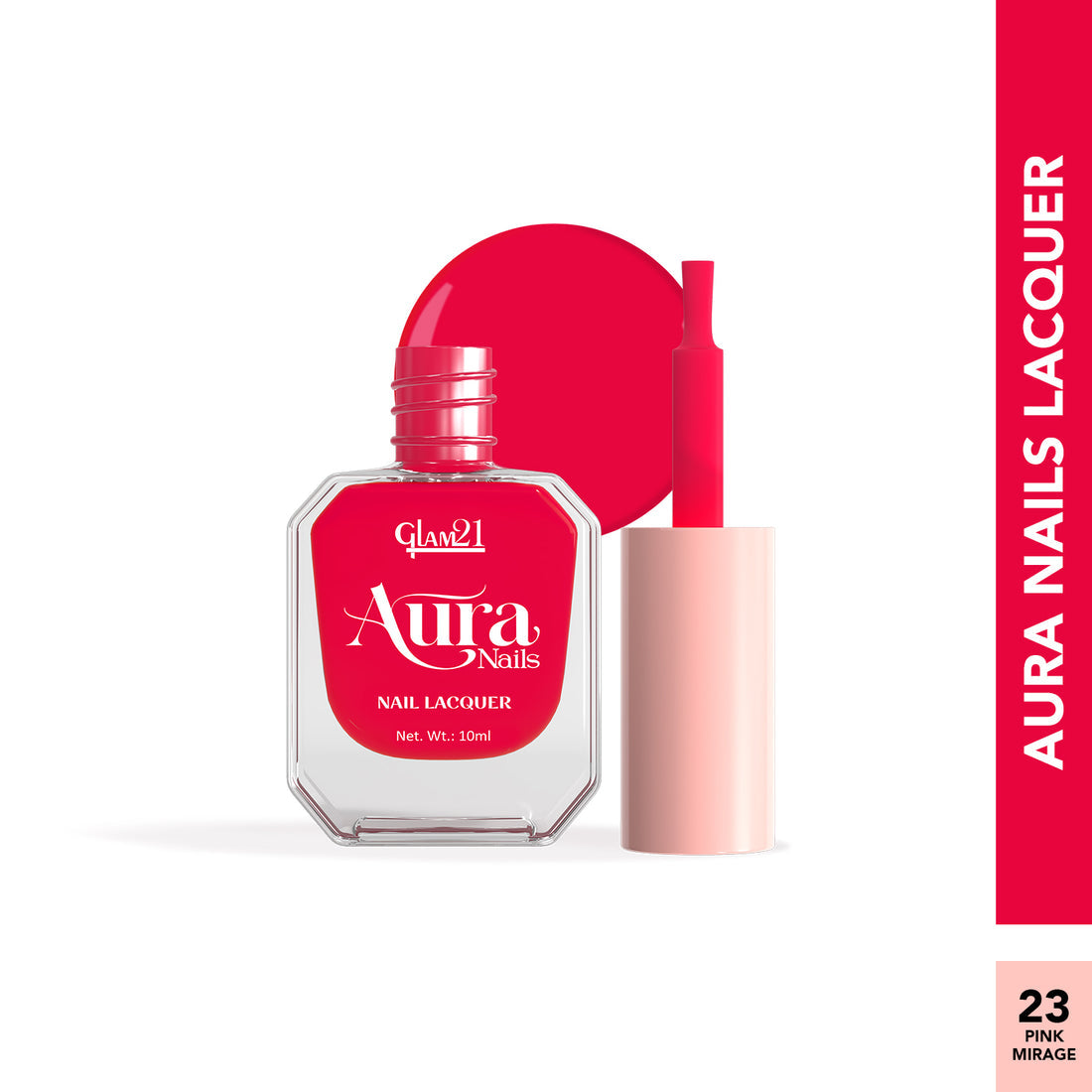 Glam21 Aura - Nail Lacquer (23Pink Mirage)