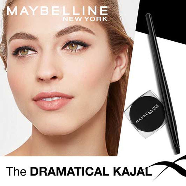 Maybelline Lasting Drama Gel Eyeliner With Expert Eyeliner Brush - 01 Black
