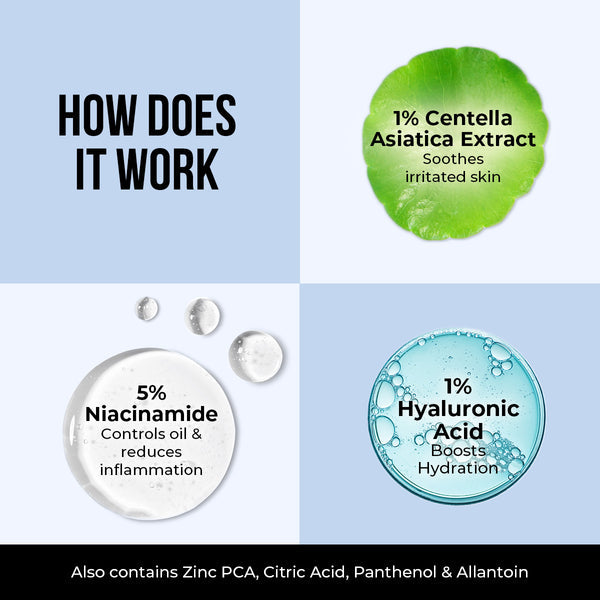 Dr. Sheth's Centella & Niacinamide Moisturizing Cream - 100g