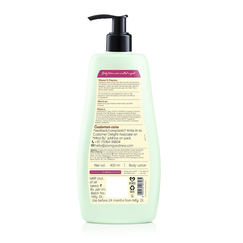 Plum Oh So Pistachio Body Lotion(400ml)