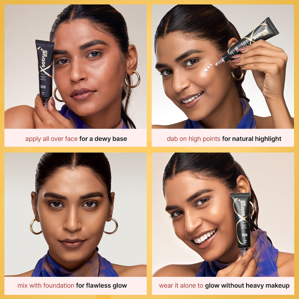So True 3-in-1 Illuminating Strobe Cream | Gold