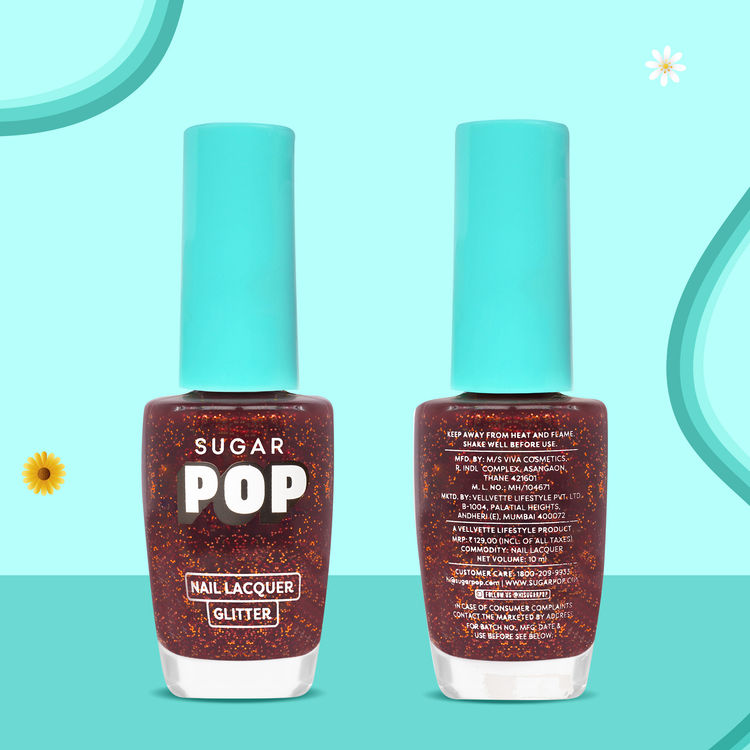 SUGAR POP Glitter Nail Lacquer (09 Ruby Glaze)