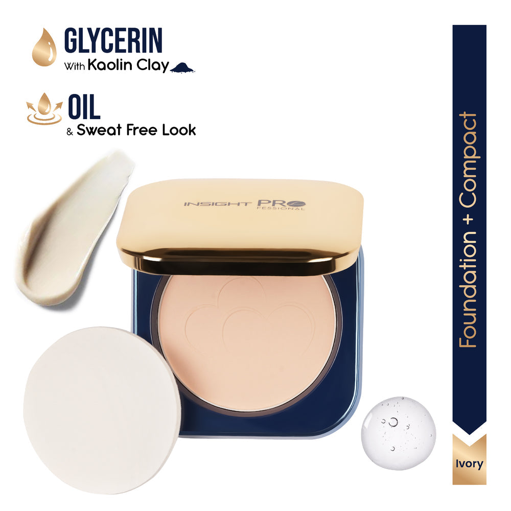 Insight professional All Day Matte Compact Foundation (1 Ivory)