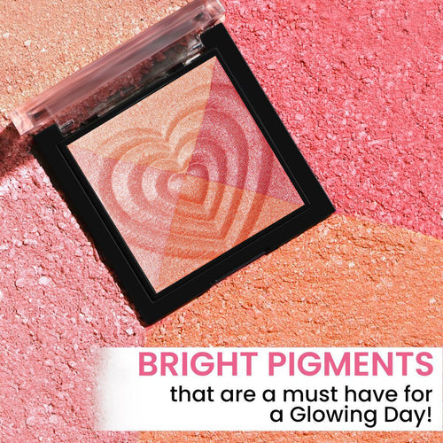 Insight Cosmetics Glow Play Blush & Highlighter (4 IN 1) (Sparkle Finch)