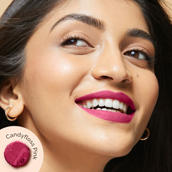 Mamaearth Moisture Matte Longstay Lipstick with Avocado Oil & Vitamin E (Candyfloss Pink)