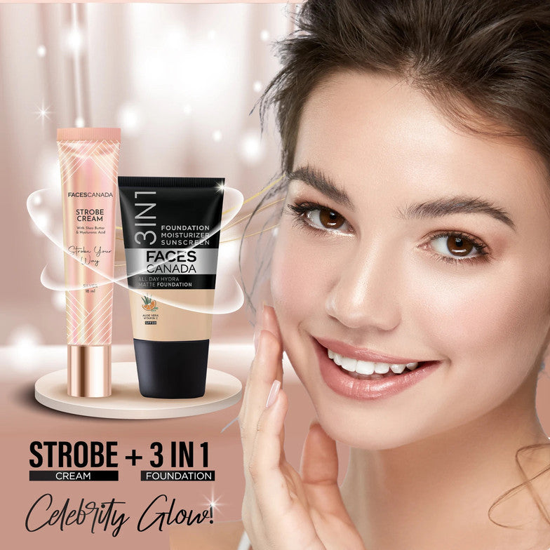 Faces canada Strobe Cream (Rose Gold) Mini - 18ml
