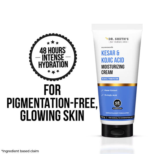 Dr. Sheth's Kesar & Kojic Acid Moisturizing Cream - 100g