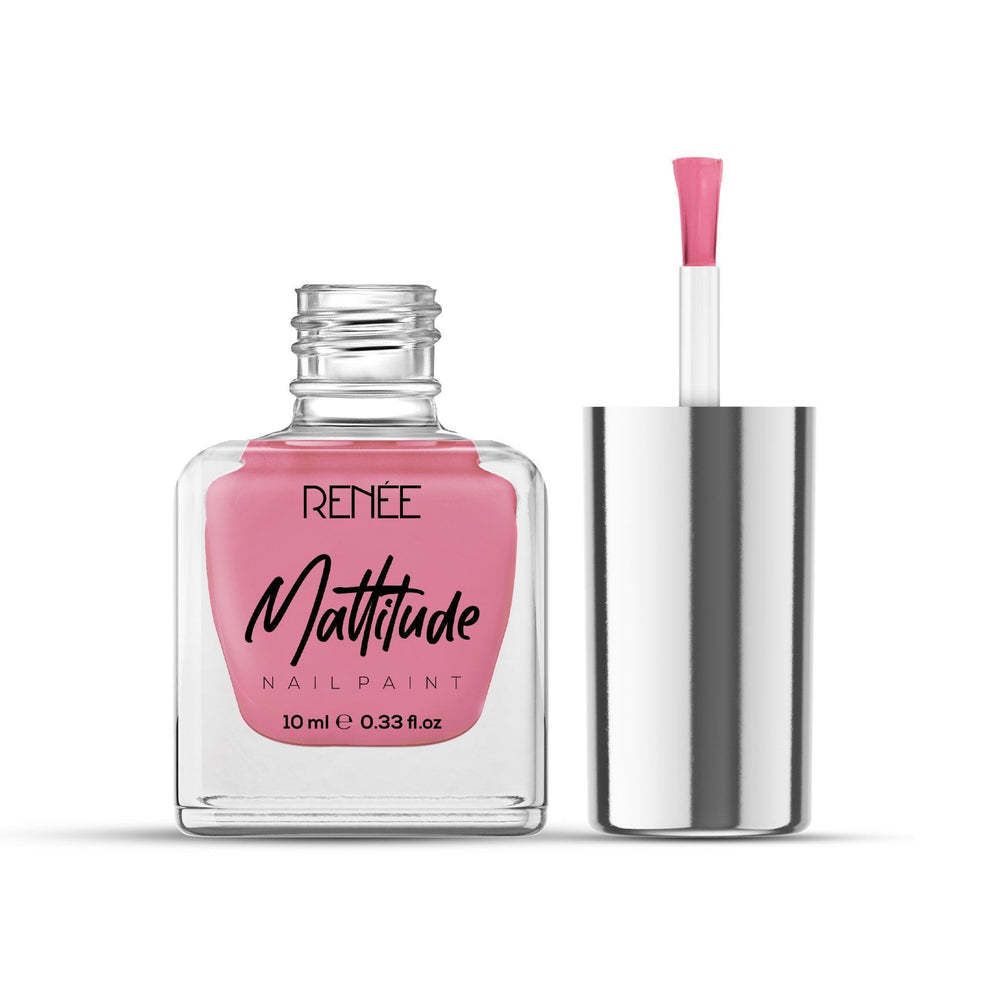RENEE Mattitude Nail Paint 10ml (14 Rosy Kiss)