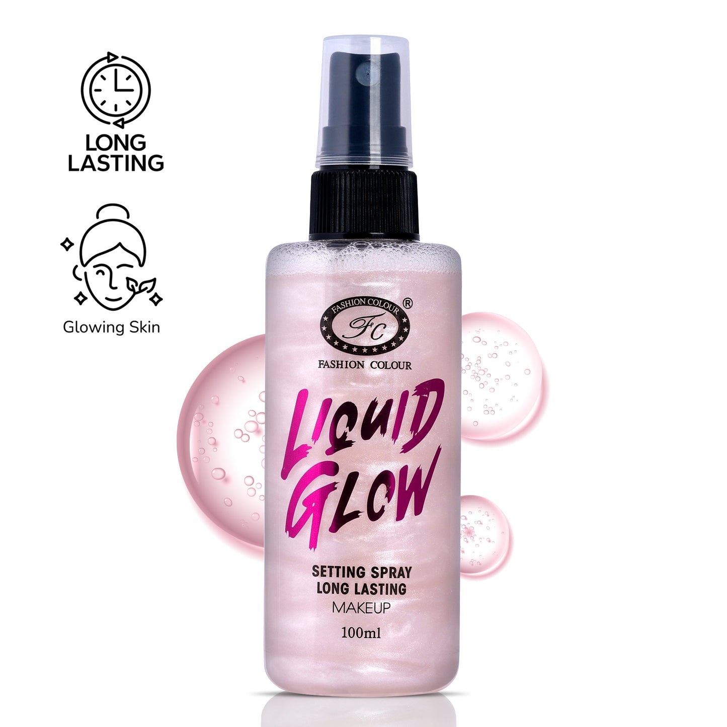 Fashion Color Liquid Glow Makeup Setting Spray(C)
