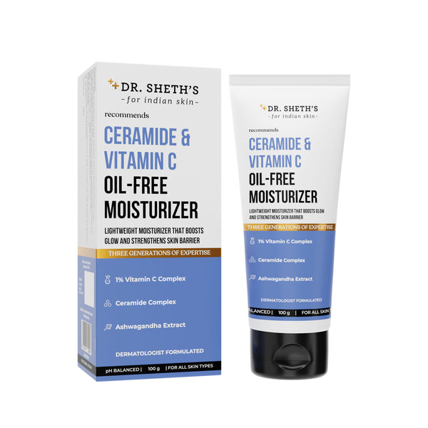 Dr. Sheth's Ceramide & Vitamin C Oil-Free Moisturizer - 100g