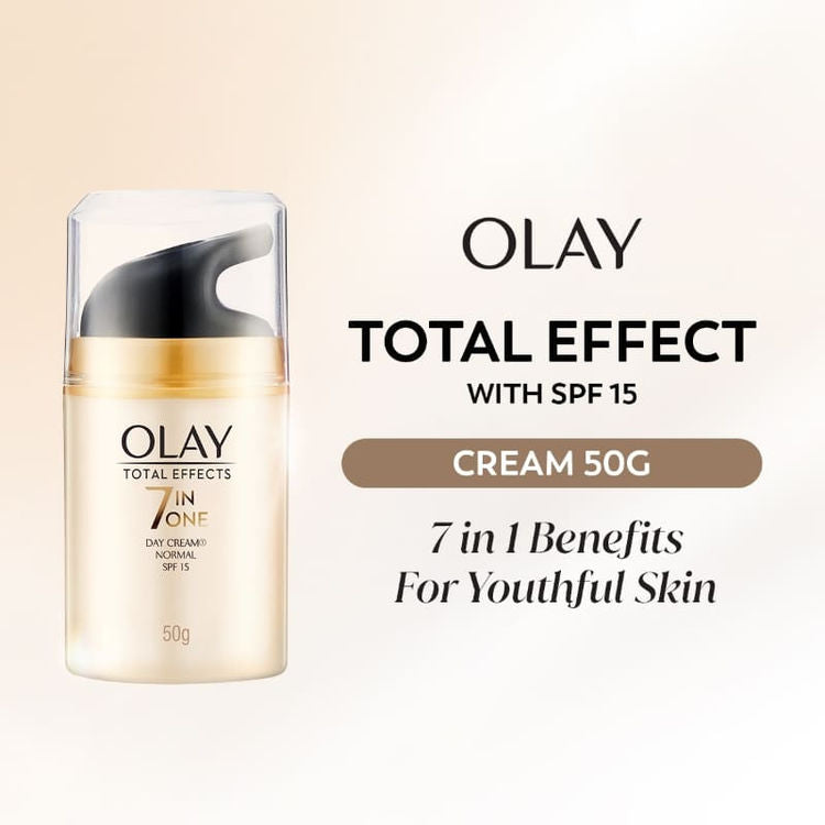 Olay Total Effects Day Cream With Spf 15, Fights 7 Signs Of Ageing With Niacinamide
(50g)