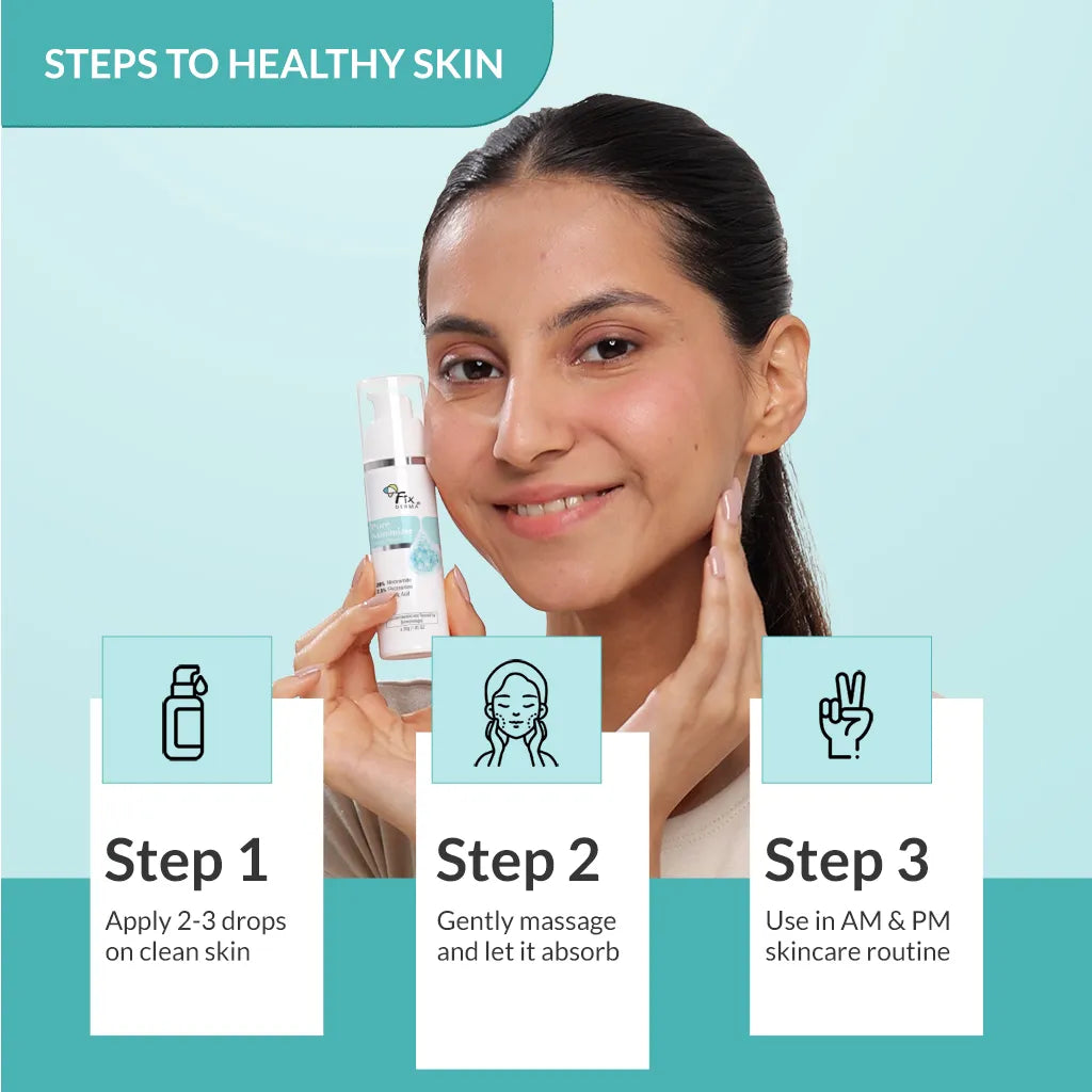 Fixderma Pore Minimizer Face Serum | 20% Niacinamide for Minimizing Enlarged Pores Over Time