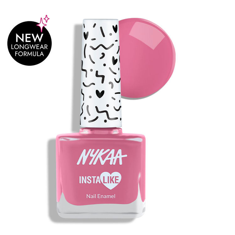 Nykaa InstaLike Long Lasting Nail Enamel - Pink Portrait 360
(9ml)