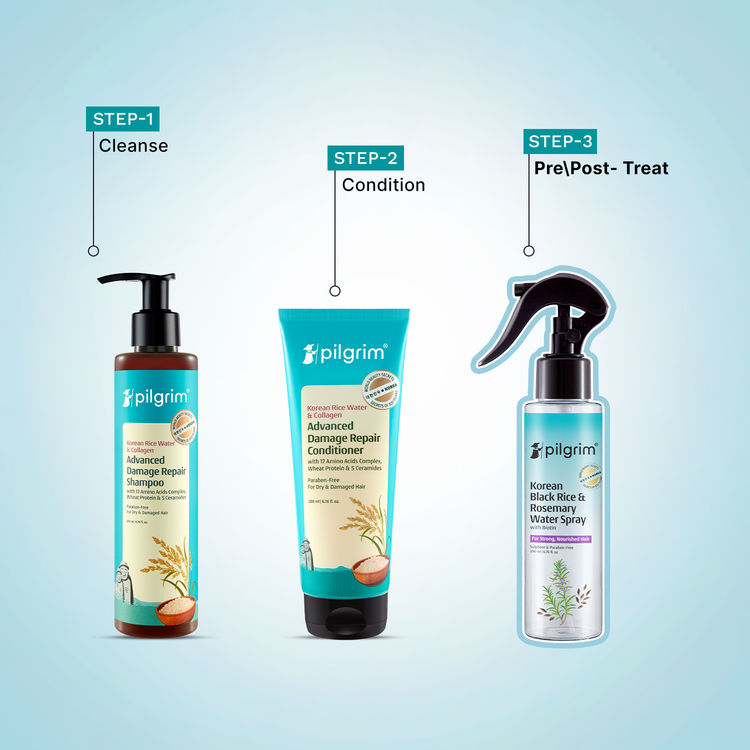 Pilgrim Korean Black Rice And Rosemary Water Hair Spray With Biotin
(200ml)