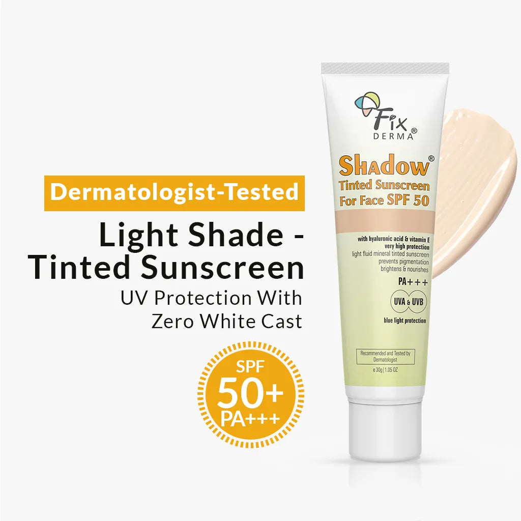 Fixderma Shadow SPF 50+ Tinted Sunscreen | Light